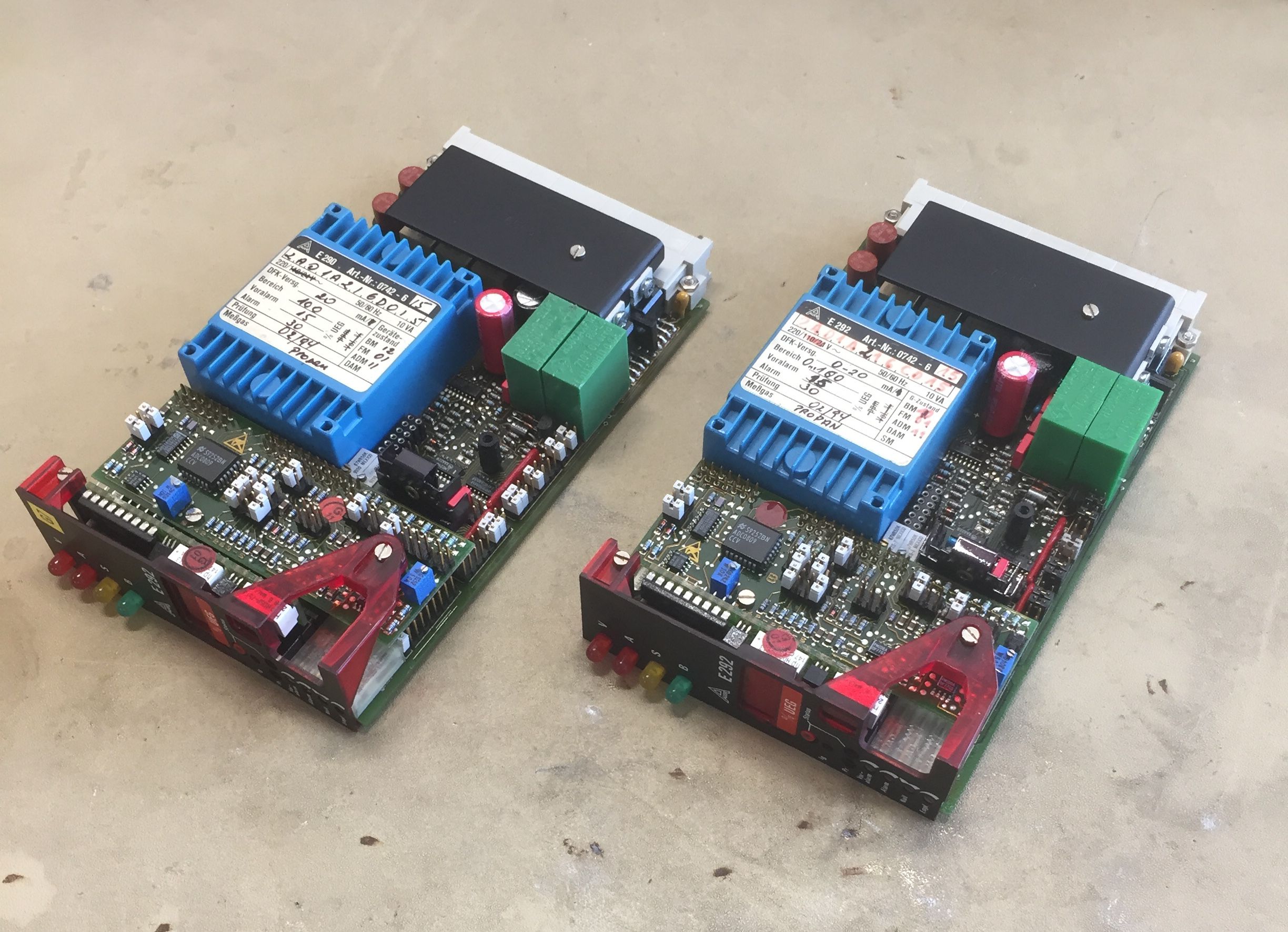 Gas detection control PCB