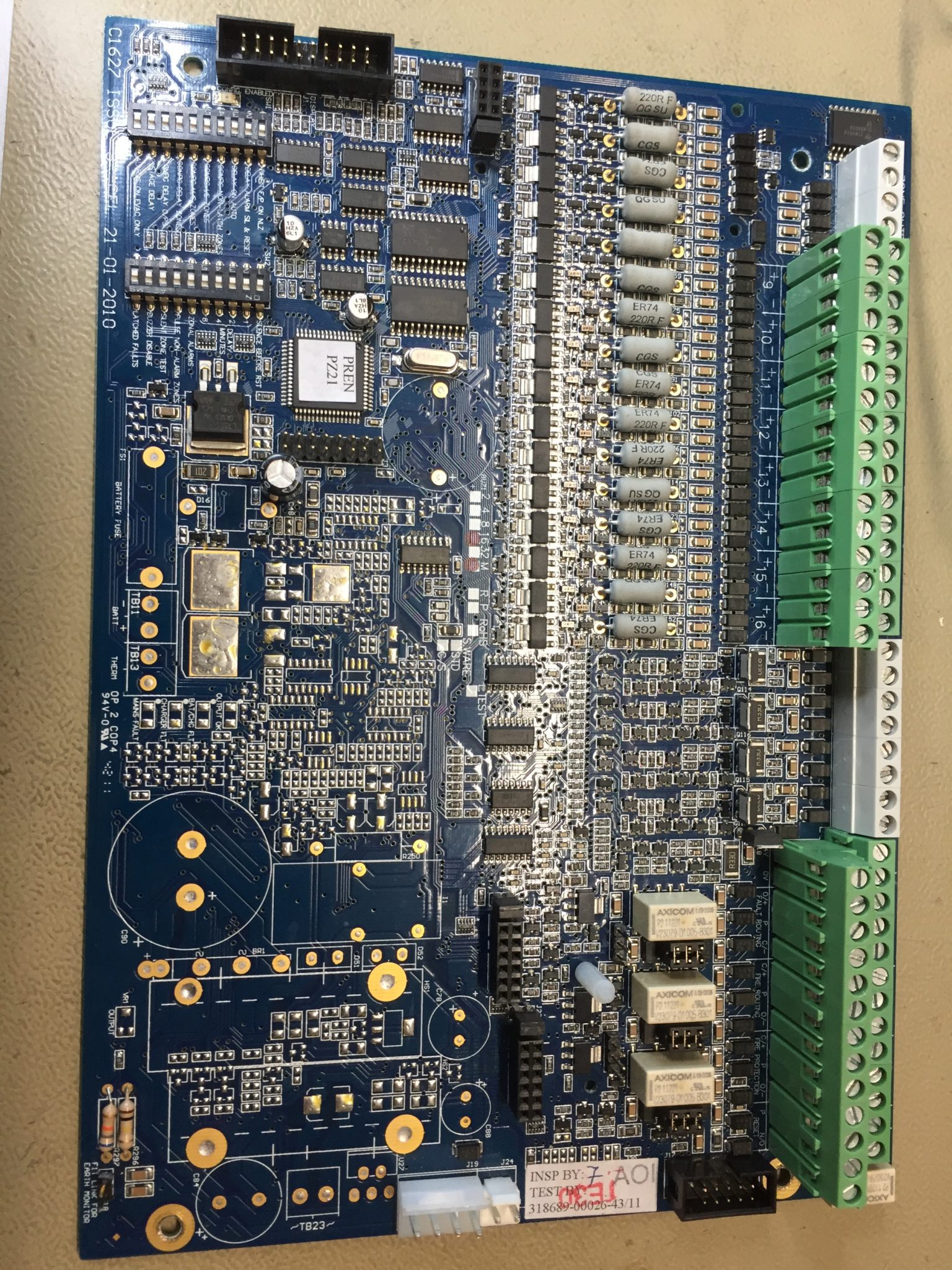 Zone panel motherboard